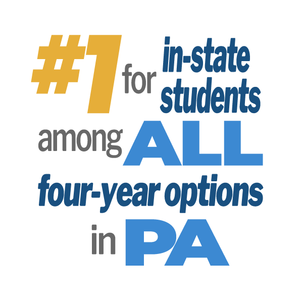 #1 for in-state students among all four-year options in PA