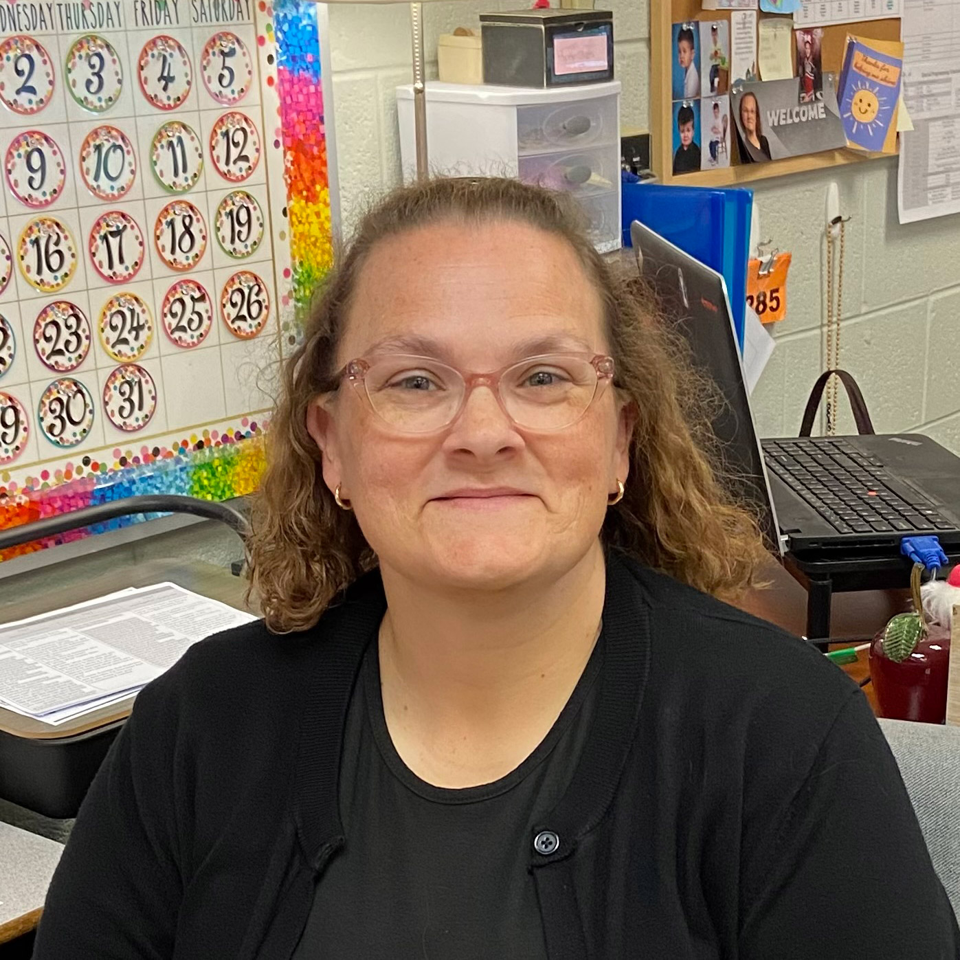 Amanda Redcay in her fourth grade classroom Schuylkill Valley Elementary School