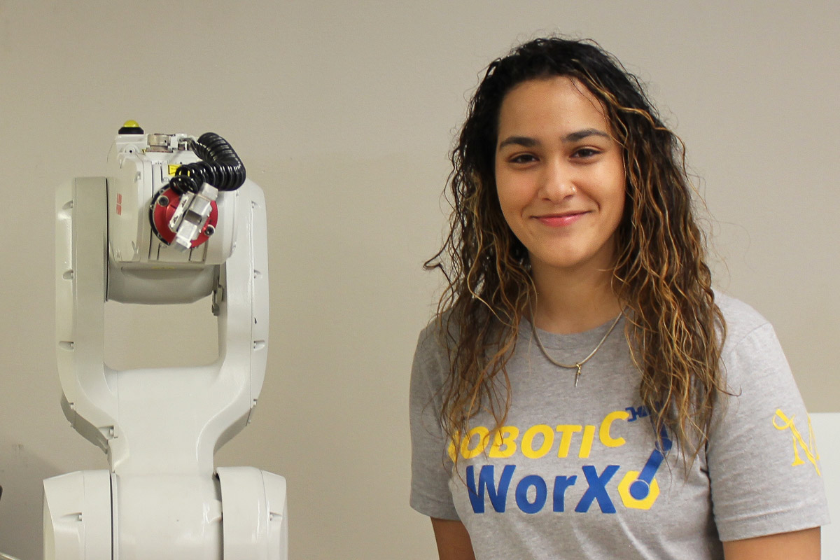 Hecmarys Cintron is a member of the Robotic Worx program with Millersville University.