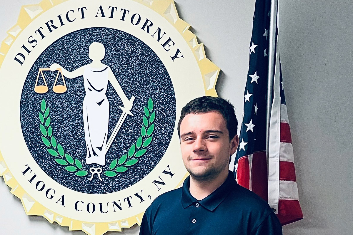 Daniel Teeter serving at the Tioga County District Attorney's office.